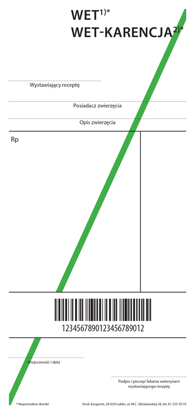 recepta weterynaryjna wydruk