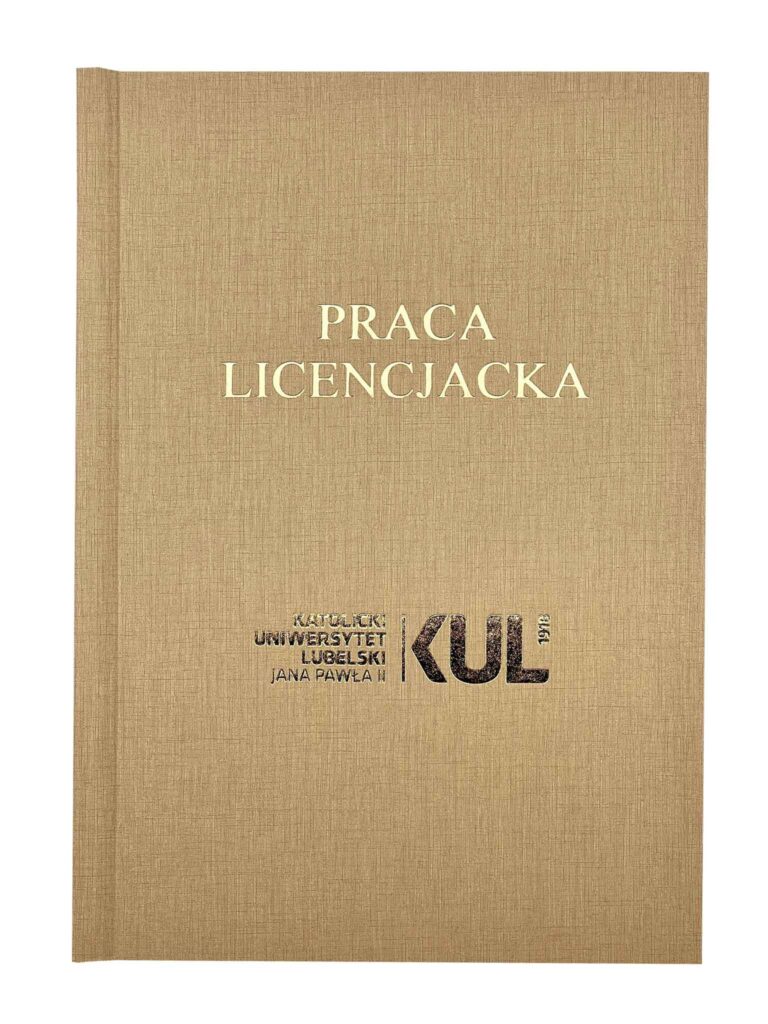 praca dyplomowa beżowa wydruk
