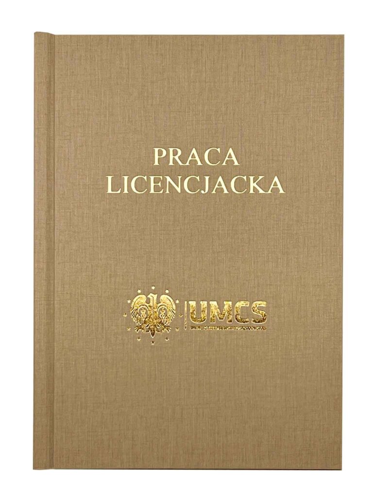 praca dyplomowa beżowa wydruk