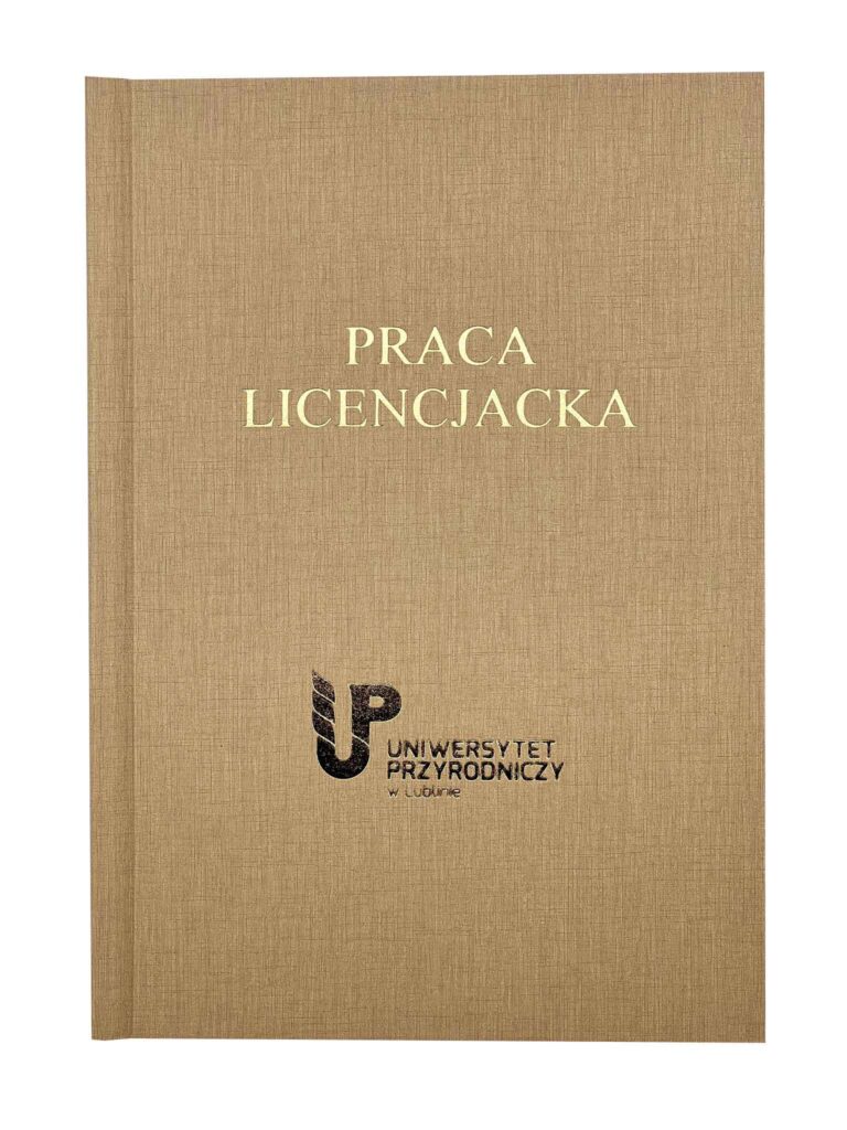 praca dyplomowa beżowa wydruk