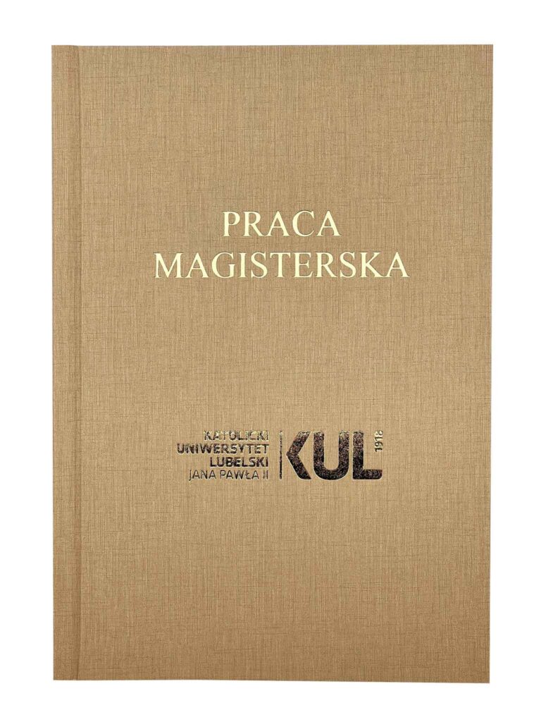 praca dyplomowa beżowa wydruk